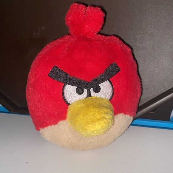 Commonwealth Angry Birds Terence Red Bird 5" Plush Stuffed Animal Year 2010 - Picture 2 of 4